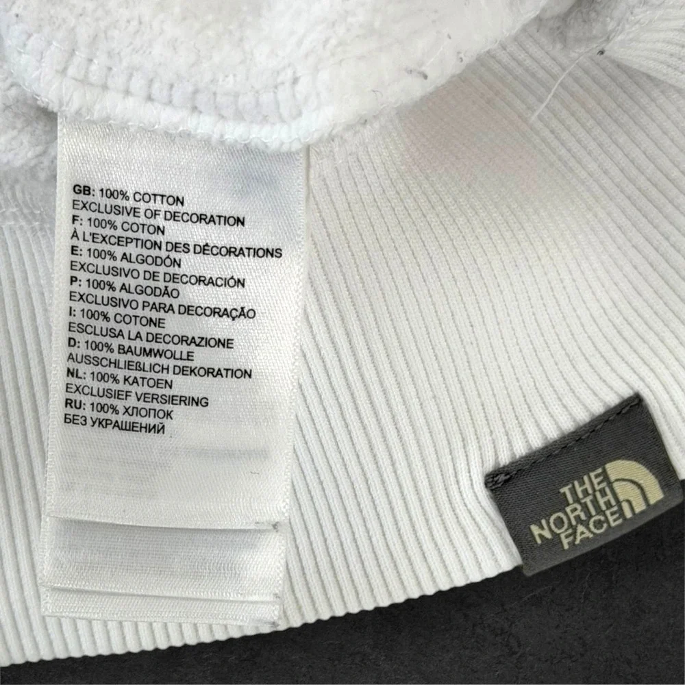 The North Face Kuwait GPS Coordinates Hoodie Mens XS White Graphic Sweatshirt